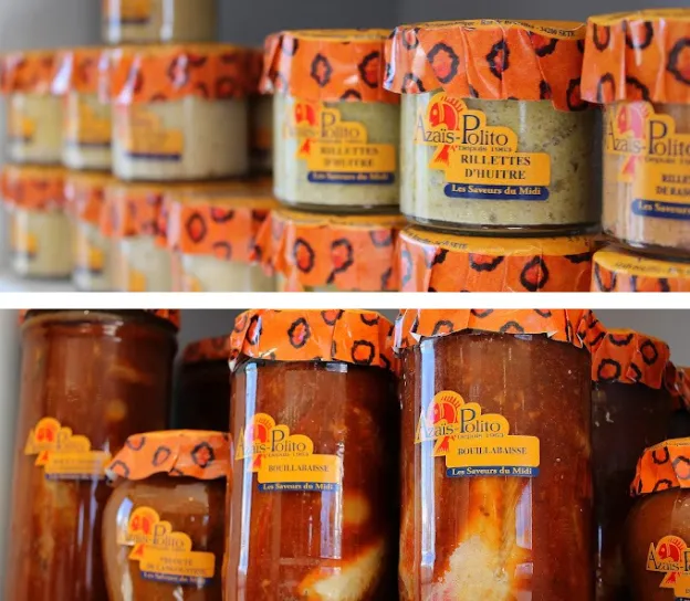 conserves artisanales sétoises à Montpellier dans l'Hérault 34
