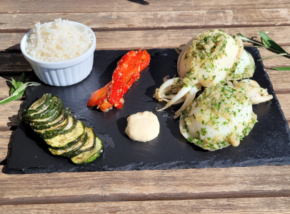 seiches grillées en persillades à Montpellier dans l'Hérault 34